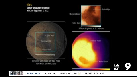James Webb Space Telescope captures new images of Mars