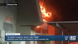 Neighbors speak after apartment complex fire in north Phoenix leaves 16 displaced