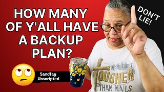 Do Y'all Have A Backup Plan? You Need A Side Hustle! Do Nothing Then Don't Complain