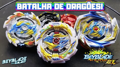 TEMPEST DRAGON .Cm 1A contra seus antecessores - Beyblade Burst ベイブレードバースト