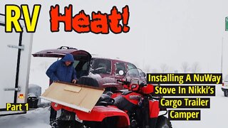 Installing a NuWay propane stove into a cargo trailer camper