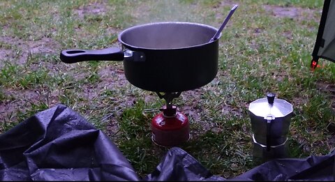 Cooking in a Tent or Not - a Real Life Situation