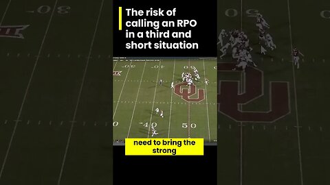 Calling a RPO on 3rd & Short is risky?