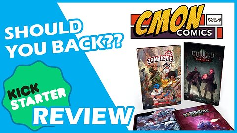 🌟 CMON Comics Volume 1 - Zombicide & Cthulhu Death May Die & Invader | Kickstarter Board Game Review