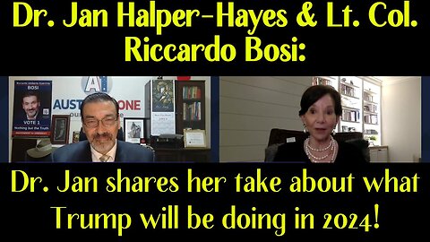 Dr. Jan Halper-Hayes: Trump 2024 & Preparing for What's Coming Next 1/26/24..