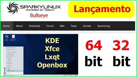 O projeto SparkyLinux anunciou seus novos lançamentos 32 e 64 bit baseados no Debian 11 Bullseye
