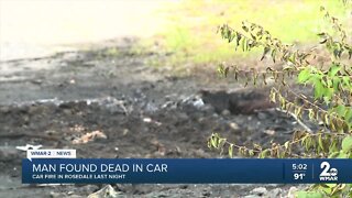 Man found dead in car fire in Rosedale