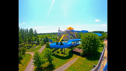 Inside Calypso Water Adrenaline 90 Feet High Slide & Attractions Park Top View - Tuesday June 26th 2024