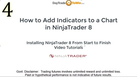 NinjaTrader 8 How To Add Indicators to a Chart Video Tutorials Part 4