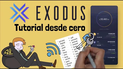 🧐 EXODUS wallet tutorial en ESPAÑOL | Monedero móvil para criptomonedas | Guía PASO a PASO (4/4)