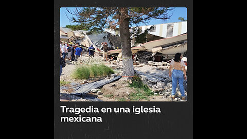 Colapsa el techo de una iglesia en México