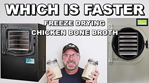 The Cube Or Harvest Right Which Is Faster - Freeze Drying Homemade Chicken Bone Broth