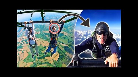 Bear Grylls & Son take on IMPOSSIBLE Helicopter Skydiving Challenge!.mp4