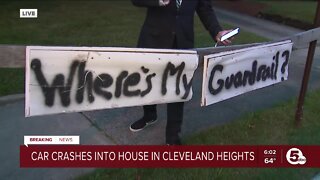 Where's my guardrail? Driver crashes into Cleveland Heights home as owner calls for safety upgrades