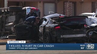 One dead, nine hurt in crash near 67th Avenue and Camelback Road