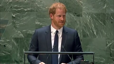 Prince Harry Addressing The U N 7/18/22