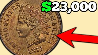 1874 Indian Head Penny Coins Worth Money!