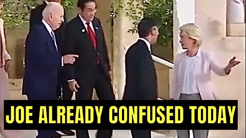 CONFUSED Joe Biden arrived Today for G7 Summit in Italy 🤦‍♂️