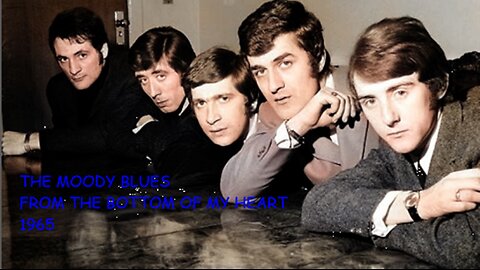 THE MOODY BLUES - FROM THE BOTTOM OF MY HEART - 1965 VIDEO IN LIVE BLACK AND WHITE