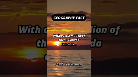 Geography Fact. #subscribe #shorts #canada #lakes #2million