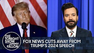 Fox News Cuts Away from Trump's 2024 Speech, Jimmy Addresses RIPJimmyFallon Hashtag Death Hoax