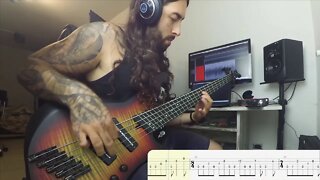 MESHUGGAH - Entrapment (Bass Cover + TABS)