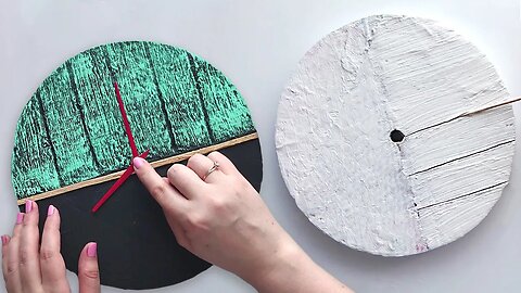 DIY Handmade wall clock | Wall decor handcraft | Cardboard craft