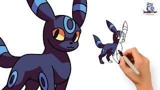 How To Draw Pokémon Umbreon - Tutorial
