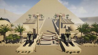 Unreal Engine 4.25.3 Ancient Egypt Video Sequence test3 with canyon