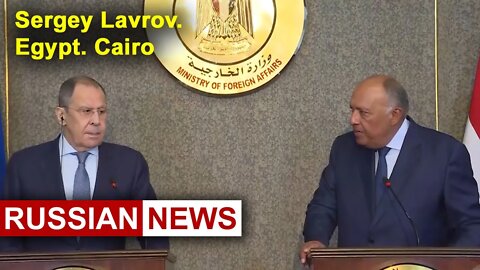 Lavrov: Meeting with Minister of Foreign Affairs - Arab Republic of Egypt Sameh Shukri. Lavrov Egypt