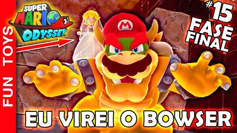 🔴 Super Mario Odyssey #15 - EU VIREI O BOWSER na ÚLTIMA FASE deste jogo INCRÍVEL! Será que acabou?