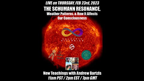 Bartzis LIVE @ 2pm EST/ the Schumann Resonance, Weather Patterns, & How It Affects Our Consciousness