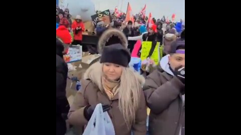Canadians Feeding the Truckers Blockading Ottawa