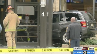 Car crashes into Eppley terminal