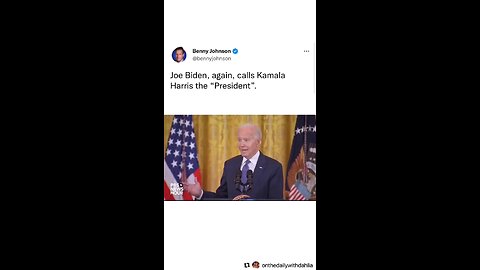 Joe Biden calls Kamala Harris “The President” when he’s in charge
