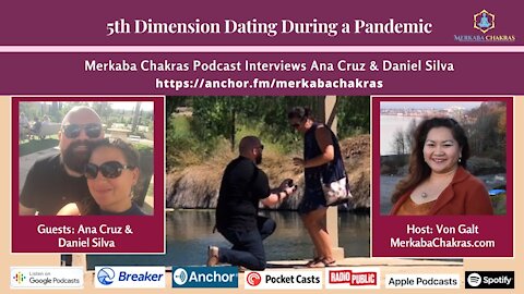 5th Dimension Dating During Pandemic - Ana & Daniel: Merkaba Chakras Podcast #6