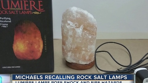 Michaels recalling rock salt lamps