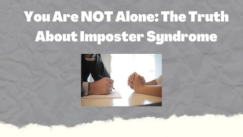 What is imposter syndrome?