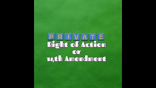 Suit 101-Private Right of Action and Language of the Law ( 14th Amendment OR Bill of Rights)