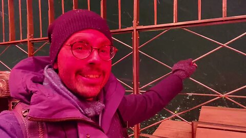 First Snowfall of Winter 2021 (top of Empire State Building)