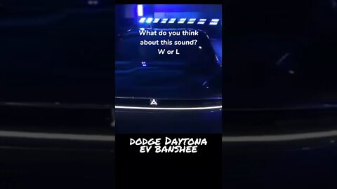 Dodge Daytona Charger EV "Banshee" has exhaust sounds #shorts