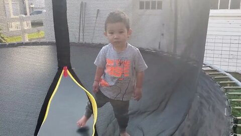 Trampoline Chicken and Ethan