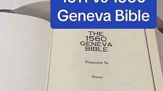 1560 Geneva Bible vs 1611 King James Bible – What’s the Difference?