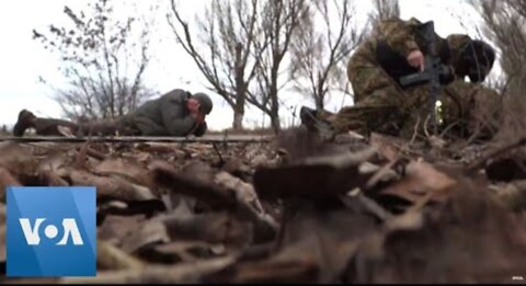 Mortar Shells Explode as Ukraine Minister Tours Frontline