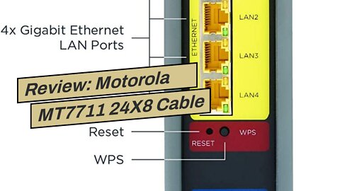 Review: Motorola MT7711 24X8 Cable ModemRouter with Two Phone Ports, DOCSIS 3.0 Modem, and AC1...