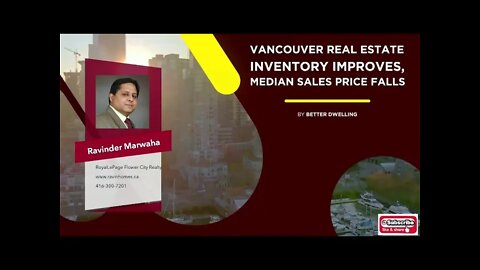 Vancouver Real Estate Inventory Improves, Median Sales Price Falls || Canada Housing Market ||