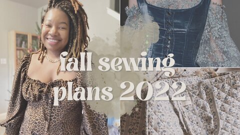 Fall Sewing Plans 2022