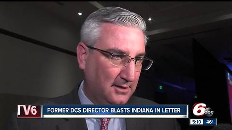 Gov. Holcomb responds to allegations by the former director of the Department of Child Services that the state is putting Indiana children at risk