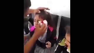 Israeli forces tear gassed Palestinian children outside their school. WTF