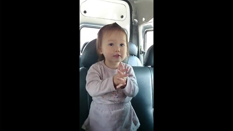 Precious Singing Toddler Upset That Song Has To End